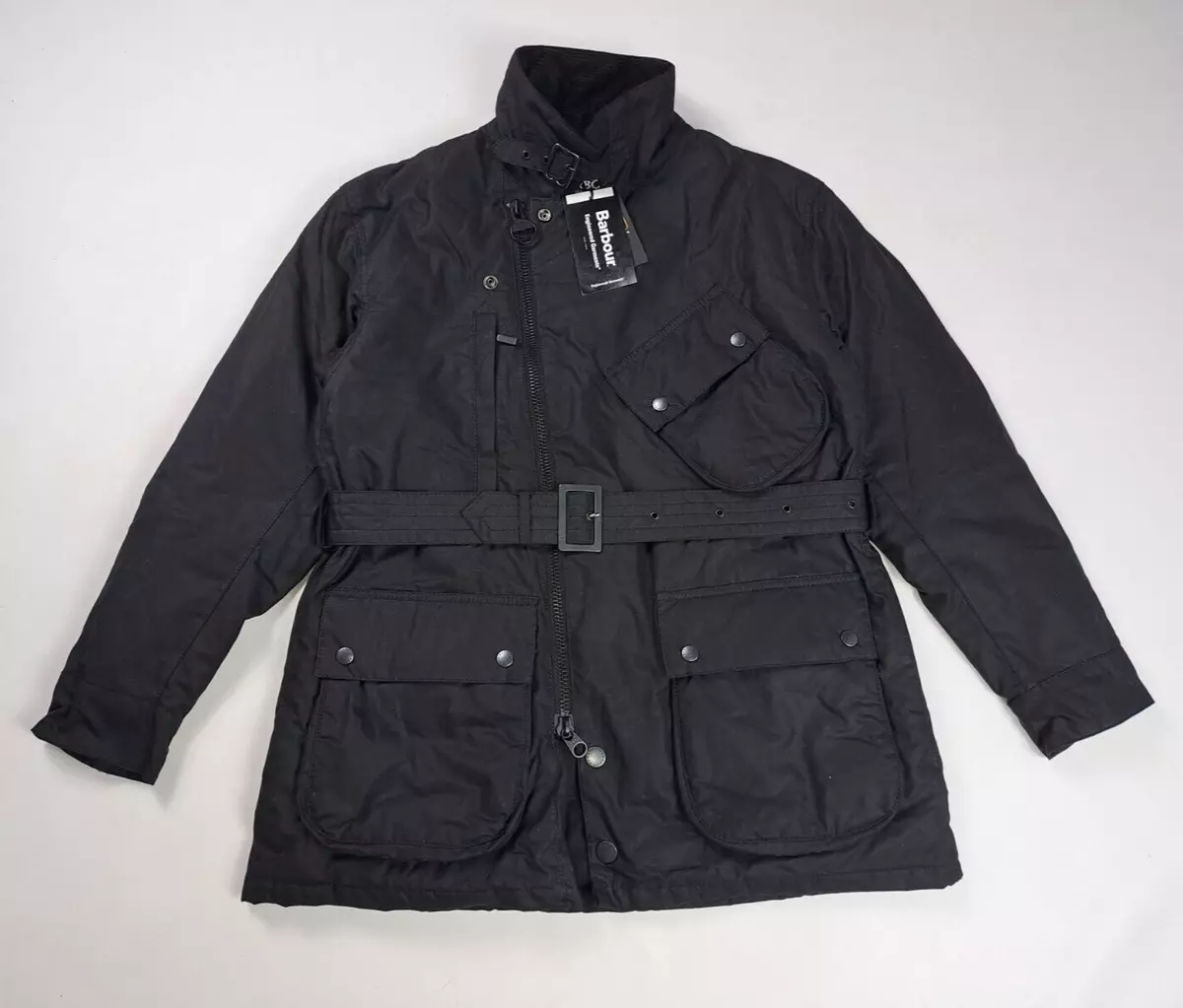 Barbour Engineered Garments B.Intl Lenox Wax Size XS Men Black Jacket