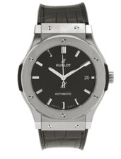 Hublot Classic Fusion 45mm Black Dial Leather Band - 511.NX.1171.LR