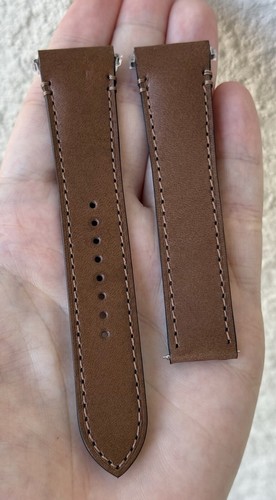 Authentic Cartier 21mm x 18mm Brown Calfskin Leather Watch Strap KDAALABL OEM - Picture 2 of 7