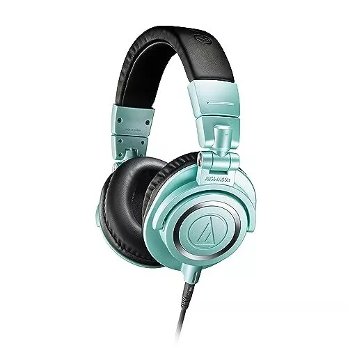 Audio-Technica ATH-M50xIB Professional Studio Monitor Headphones, Ice Blue