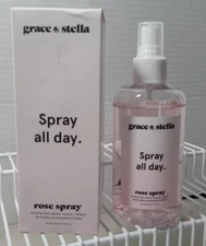 Grace & Stella Spray All Day Hydrating Rose Facial Spray 8 Fl Oz New in Box NIB