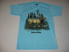 Vintage Screen Stars Best Men's Elk Hamilton Montana T Shirt XS USA