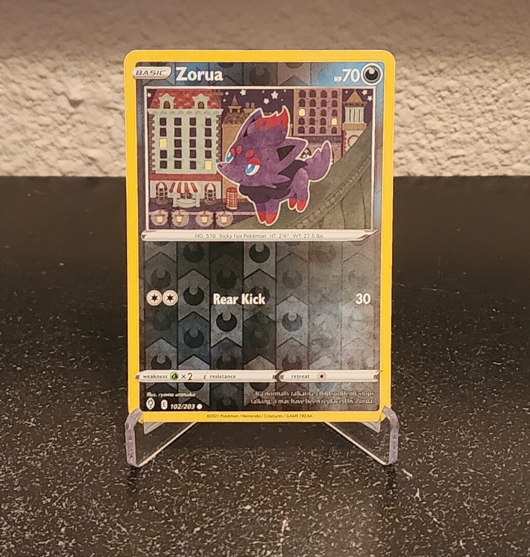 Zorua 102/203 Pokemon Evolving Skies Rev Reverse Holo 