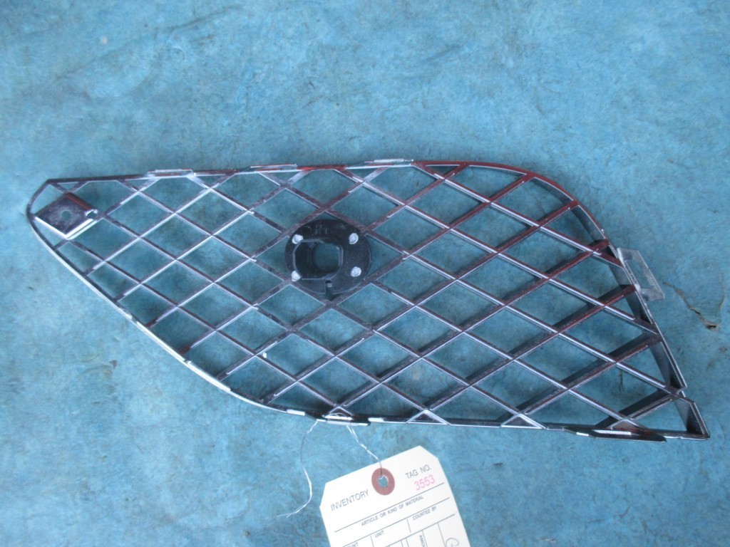 Bentley Gt Gtc left front bumper black chrome grille #3553 