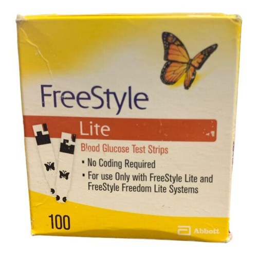 Freestyle 70827 Glucose Blood Test Strips 100 Count for sale online