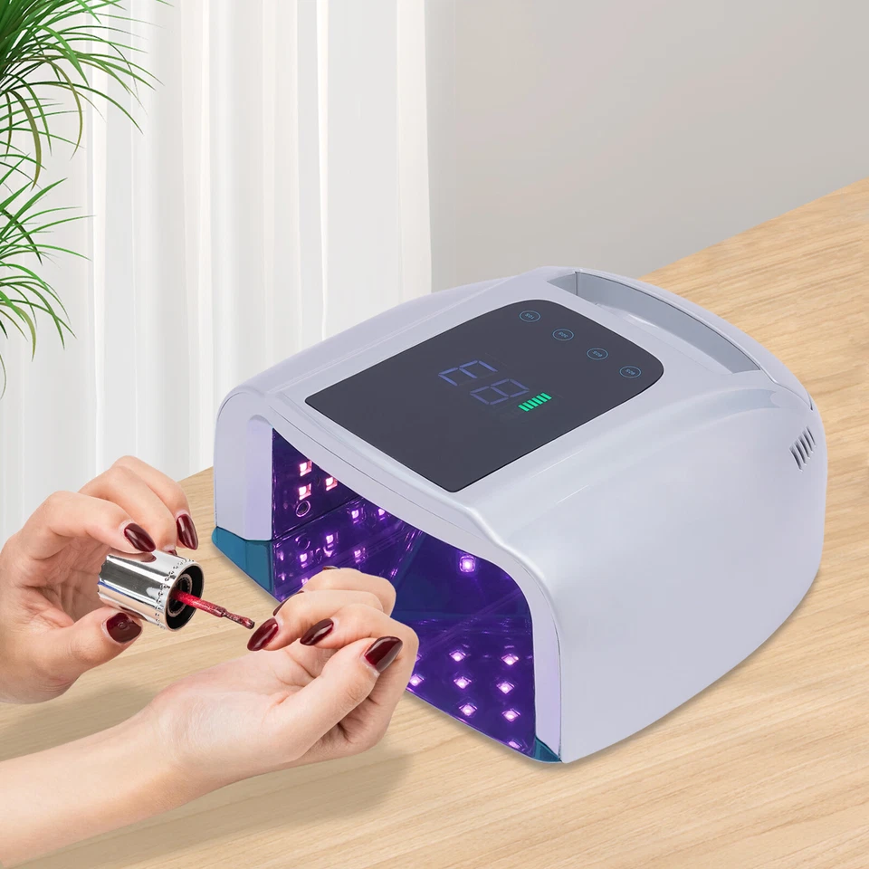96W UV LED Nail Light Manicure Cordless Nail Lamp Nail Dryer Rechargeable Gift - Image 3 of 4