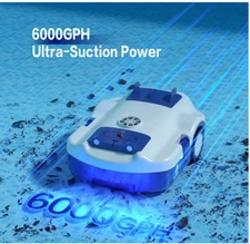 BESTROBTIC PC01W Cordless Robotic Pool Cleaner PC01-WH NEW