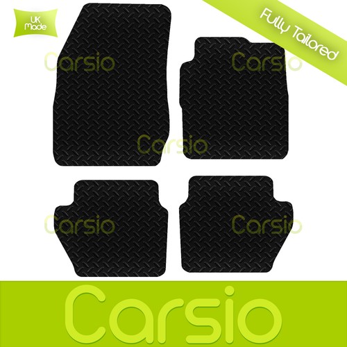 Black Fully Tailored Rubber Car Floor Mats For Ford Fiesta MK7 2012