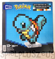Mega Mattel Bausatz PokéMon Schiggy Pixel Art Bild Bauset Konstruktion