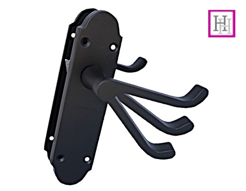 Door Handles Matt Black Finish Epsom Victorian Scroll Modern Handle 1-10 pairs - Picture 12 of 27