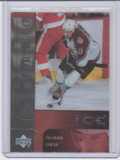 2001-02 Upper Deck Ice #9 Peter Forsberg Colorado Avalanche