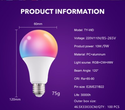 smart wifi Lamp  App Control Colorful Halloween Lights  Atmosphere Light