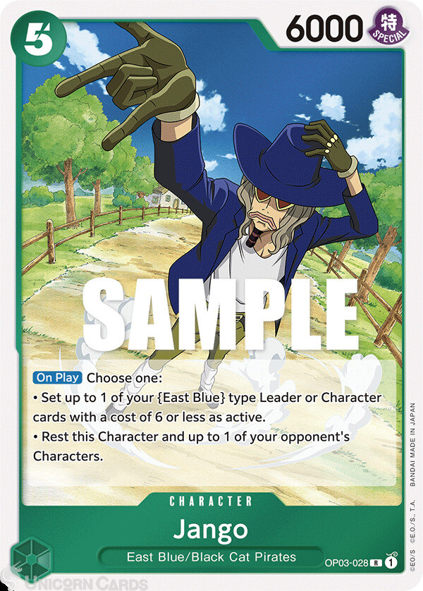 OP03-028 Jango :: Rare One Piece TCG Card :: OP03: Pillars of Strength ::