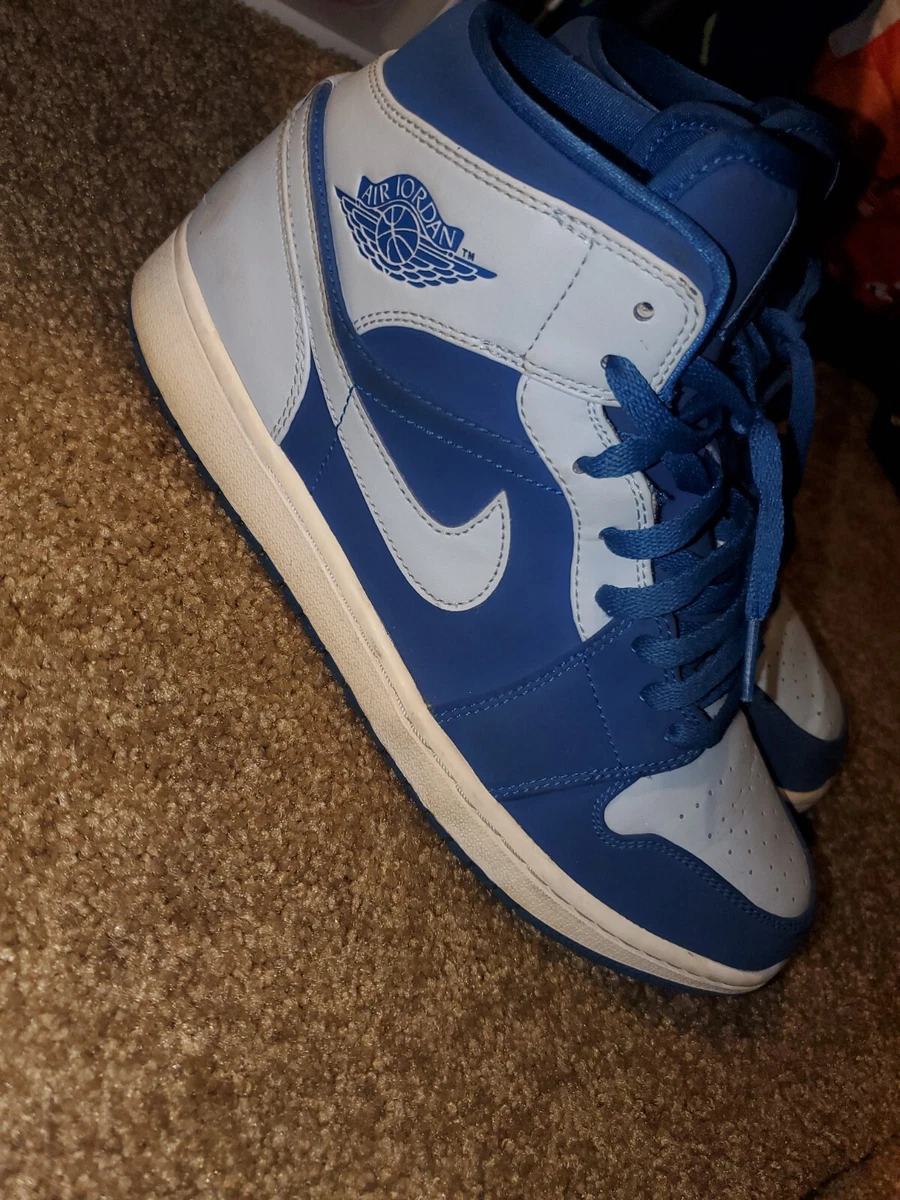 Size 11 Jordan 1 Retro Mid Ice Blue royal blue 2016 used with