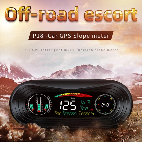 Head Up Display HUD GPS Real Time Monitoring Speed Voltage P18