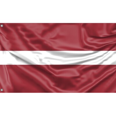 Lettland Flagge, einzigartiges Design, 3x5 Fuß / 90x150 cm Größe, EU Made