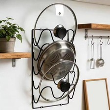 Iron Pot Lid Storage Rack Multi-Layer Pan Cover Storage Holder  Cabinet