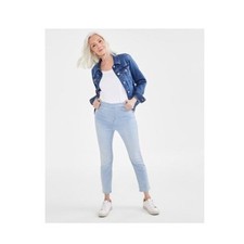 Style Co Womens S Sedona Light Wash Mid Rise Pull On Capri Pants NWT AY81