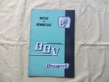 PEUGEOT Cyclomoteur BB V - notice de démontage - 1960