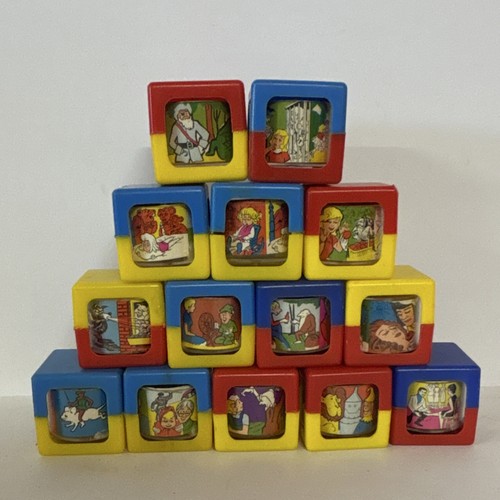 Fisher-Price Peek A Blocks Storybook Blocks Set Multicolor Plastic