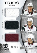 2020-21 CUP TRIOS JERSEYS DVORAK-SCHMALTZ-KELLER 13/35 PHOENIX COYOTES