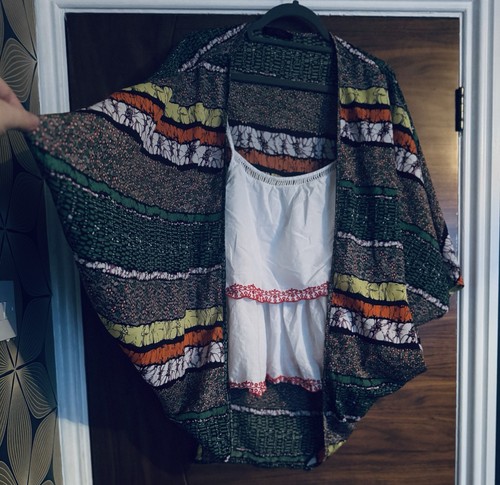 So Fabulous Shrug Kaftan Shacket Summer Rasta Vibes African 🌍 2X s 20 - Picture 2 of 5