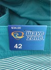Wave Zone Men's Board Shorts Teal White Striped Colorblock Stretch Sz 42 NWT — photo 5
