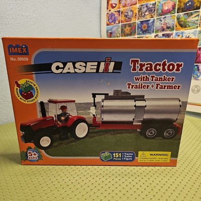 Imex Building Blocks No. 39509 Case IH Tractor with Tanker Trailer+Farmer 