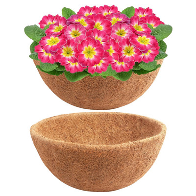 Coco Coir Liners 10/12/14'' Round Flower Hanging Basket Pot Replacement 2/4 PCS