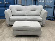 ScS Grey 3 Seater Sofa With Storage Footstool – DELIVERY – M35 Manchester