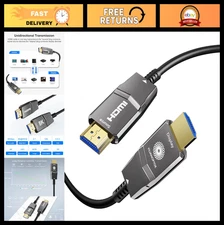 8K HDMI Cable 6.6ft, Ultra HD 48Gbps, 8K@60Hz, 4K@120Hz, Active Fiber Optic Cord