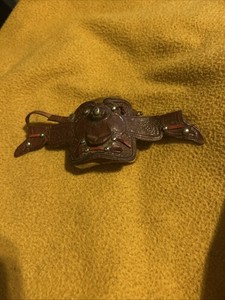 Vintage Miniature Leather Saddle