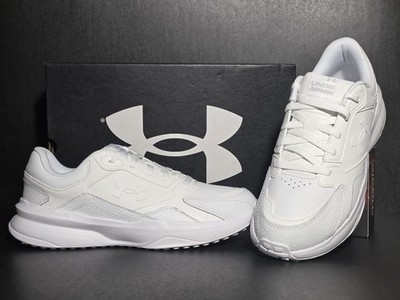  Men's Size 9.5 - Under Armour Charged Edge Leather White W