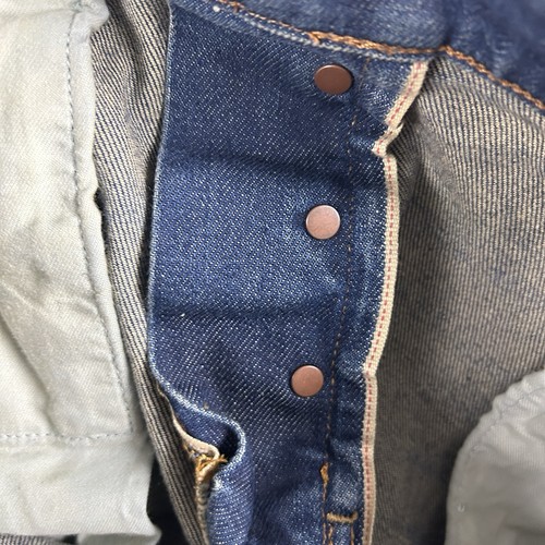 G-Star RAW Morry Jeans W34 L30 Mens Blue Relaxed Tapered Selvedge Denim Button - Bild 15 von 24