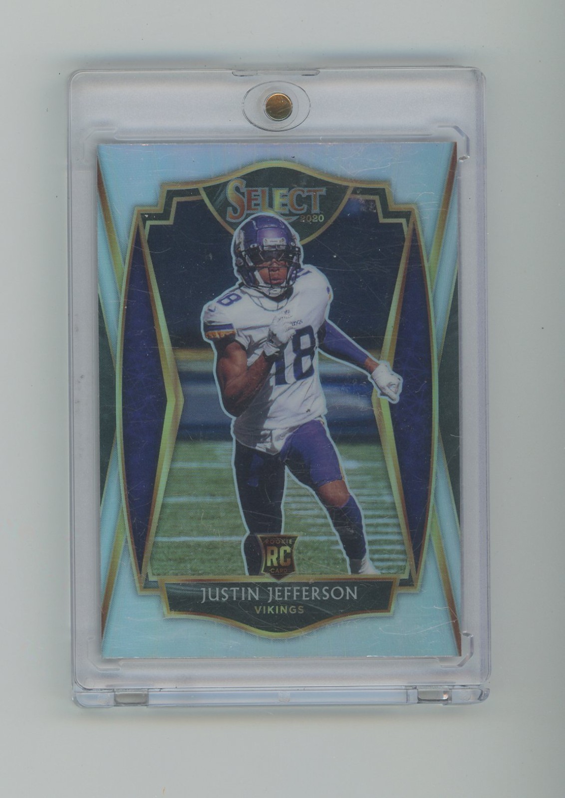 2020 Panini Select Silver Prizm #161 Justin Jefferson Vikings RC Rookie