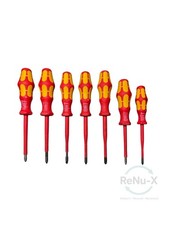 Wera VDE Insulated Screwdriver Set 1000V Mixed Set PH PZ Slotted Electricians