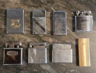 Lot Old Antique Vintage Lighter's VIETNAM MILITARY S.A.C. ZIPPO RONSON KREISLER
