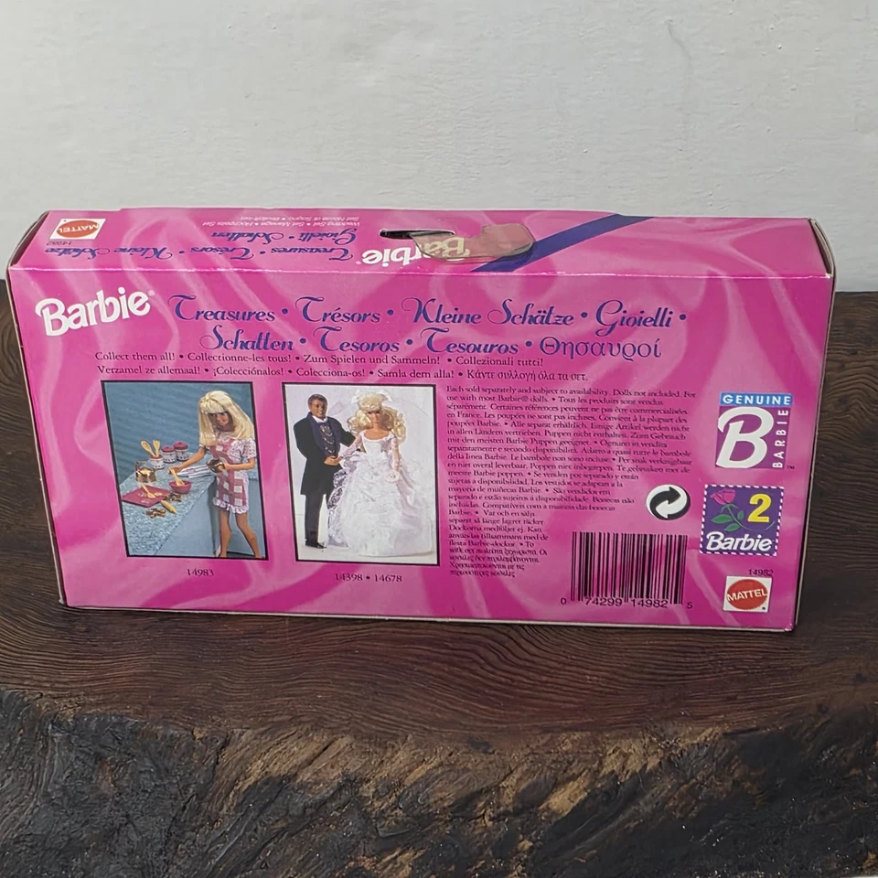 Sapatos Barbie - Lindos Tesouros "Conjunto de Casamento" Novo Estoque Antigo Por Mattel #14982 - Imagem 2 de 4