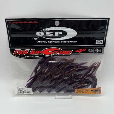 OSP Dolive Craw 4 Inch Peanut Butter And Jelly Color Jelly Craw 6pcs
