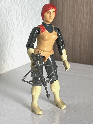 Vintage 1982 Hasbro GI Joe ARAH Straight Arm SCARLETT (v1) 100% Complete