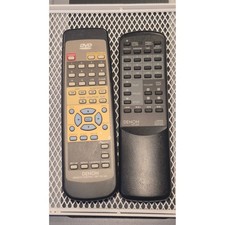 Denon Remote Control Lot RC-543 DVD Video and RC-258 CD Player Black OEM