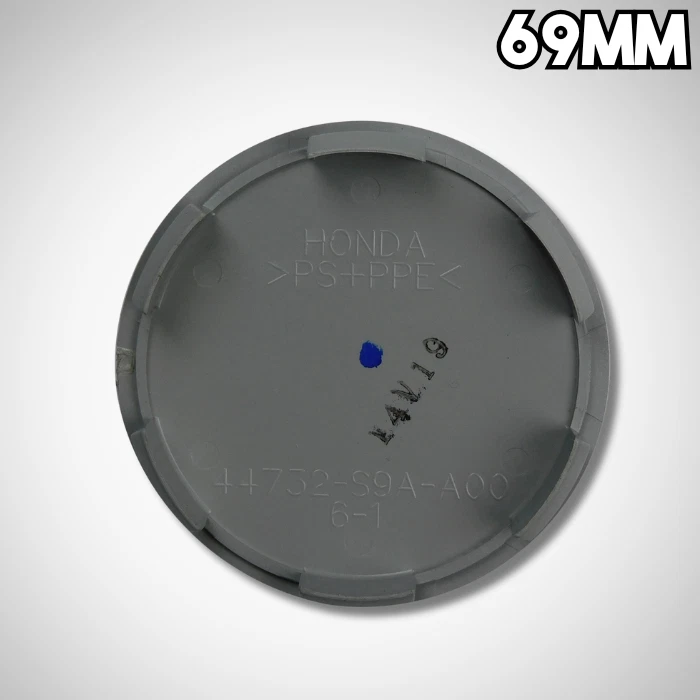 Juego de 4 tapacubos centrales para llantas OEM logotipo Honda 1999-2015 Civic plateado 2 3/4" Foto 3 de 4