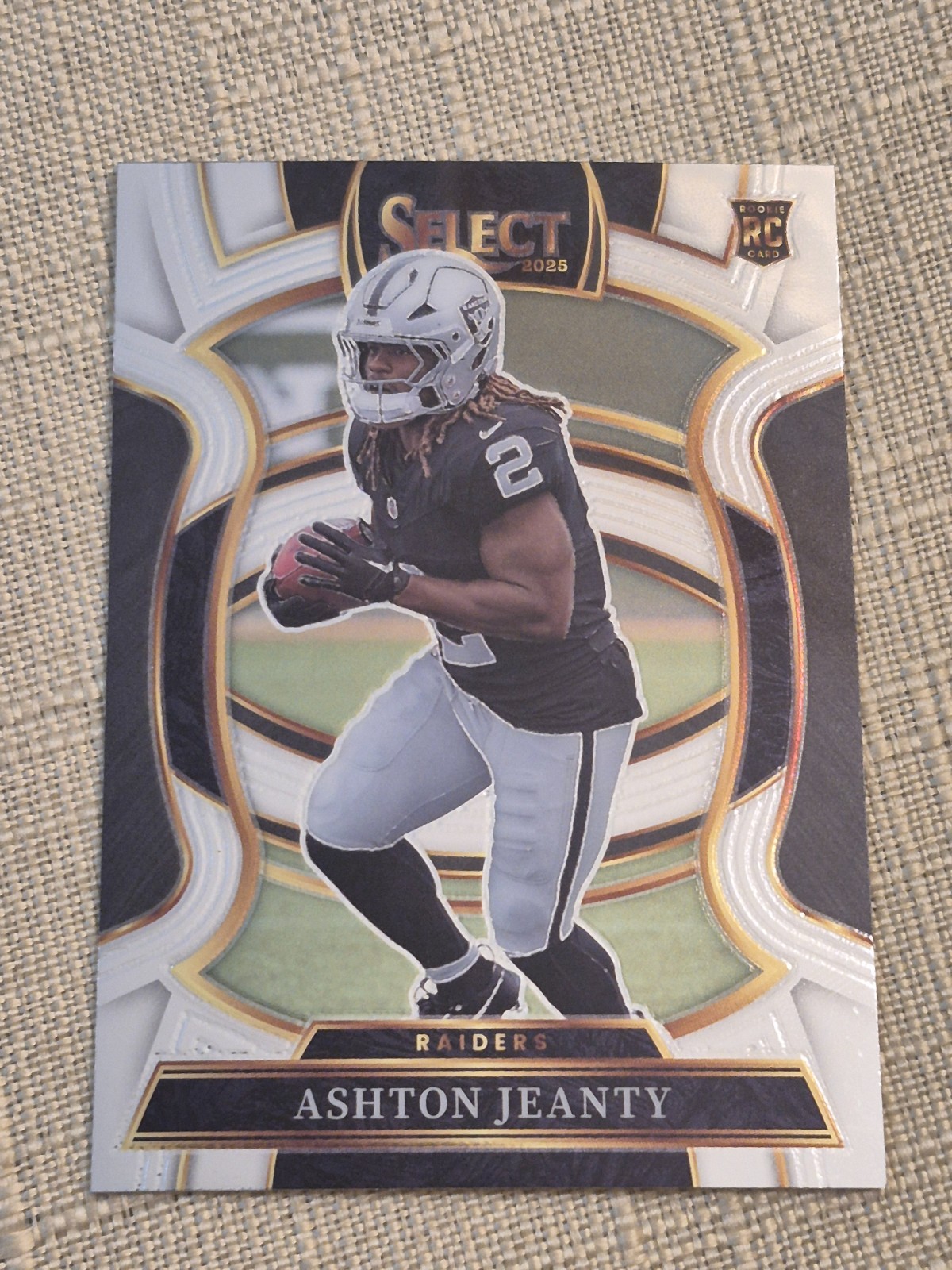 Ashton Jeanty 2025 Panini Select #4 Concourse Silver Base RC Las Vegas Raiders
