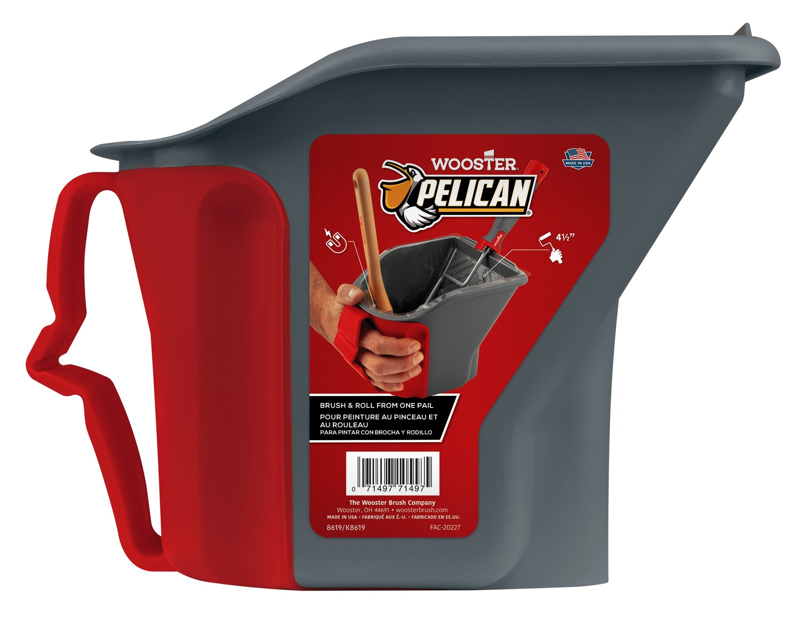 Wooster Pelican Hand Held Brush and Roller Pail