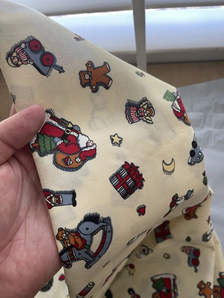 Vintage Susan Winget For Fabric Traditions - Christmas Santa Nutcraker. 2 YARDS! - Image 4 of 4