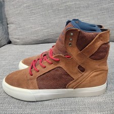 Supra Kids Size 5 Muska 001 Skateboard Sneakers 51877-270 Brown High Top