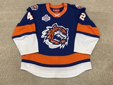 Bridgeport Sound Tigers Game Worn Authentic AHL MIC Quicklite Jersey Islanders