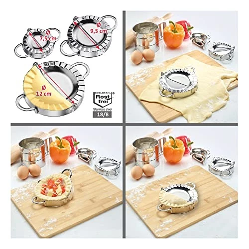 (TG. Ø 12 cm) Westmark Stampino per Ravioli, Diametro: 12 cm, Con Pratici Manic - Immagine 4 di 4