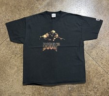 Vintage 2004 Doom 3 Nvidia Quakecon Video Game Promo Tshirt - Size XLarge