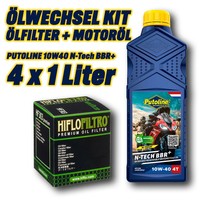 ÖLfilter MotoröL Kit 4L 10W40 N-Tech BBR (FüR: Yamaha WR 450 F CJ28W 21-22 )